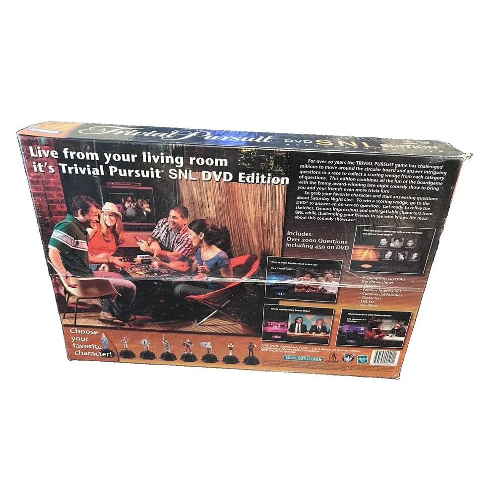 Trivial Pursuit DVD SNL Edition Saturday Night Live Board Game New Sealed 2004
